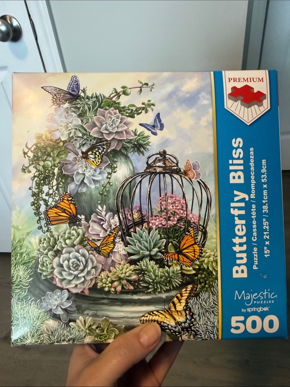 Majestic Butterfly Bliss Puzzle - Orange, Purple, Green, Blue